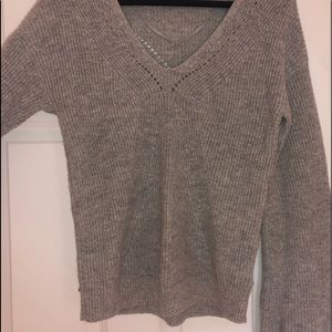 Gap Medium Grey sweater with bell bottom sleeves.